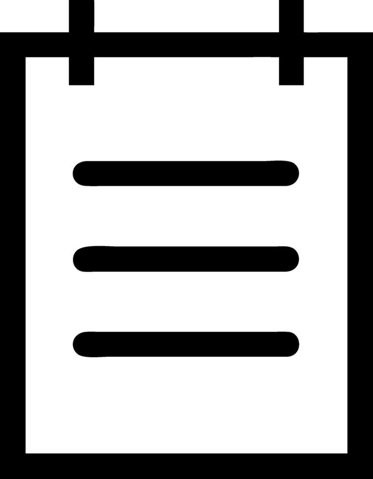 Lined Paper Notepad Icon Designs vector