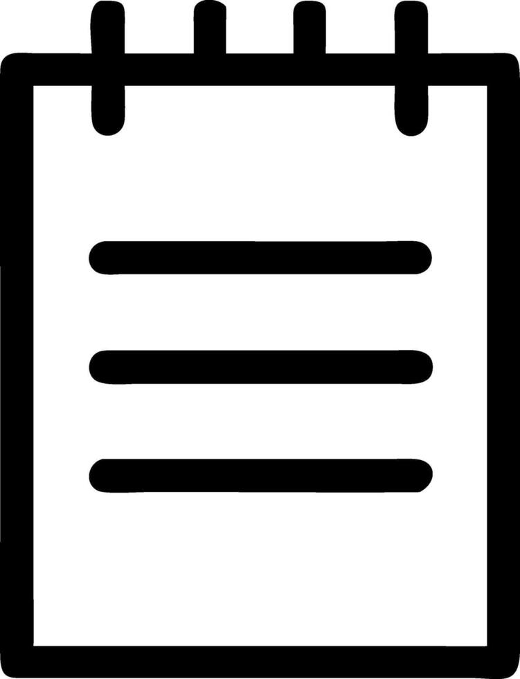 Minimalist Notepad Symbol Collection vector