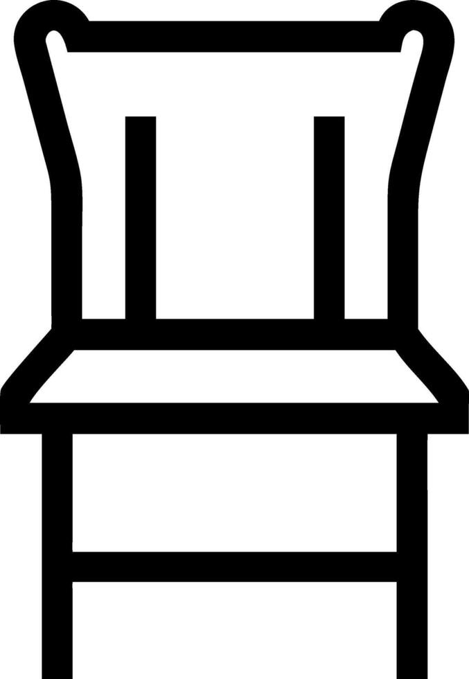 Rustic Chair Symbol Icons vector