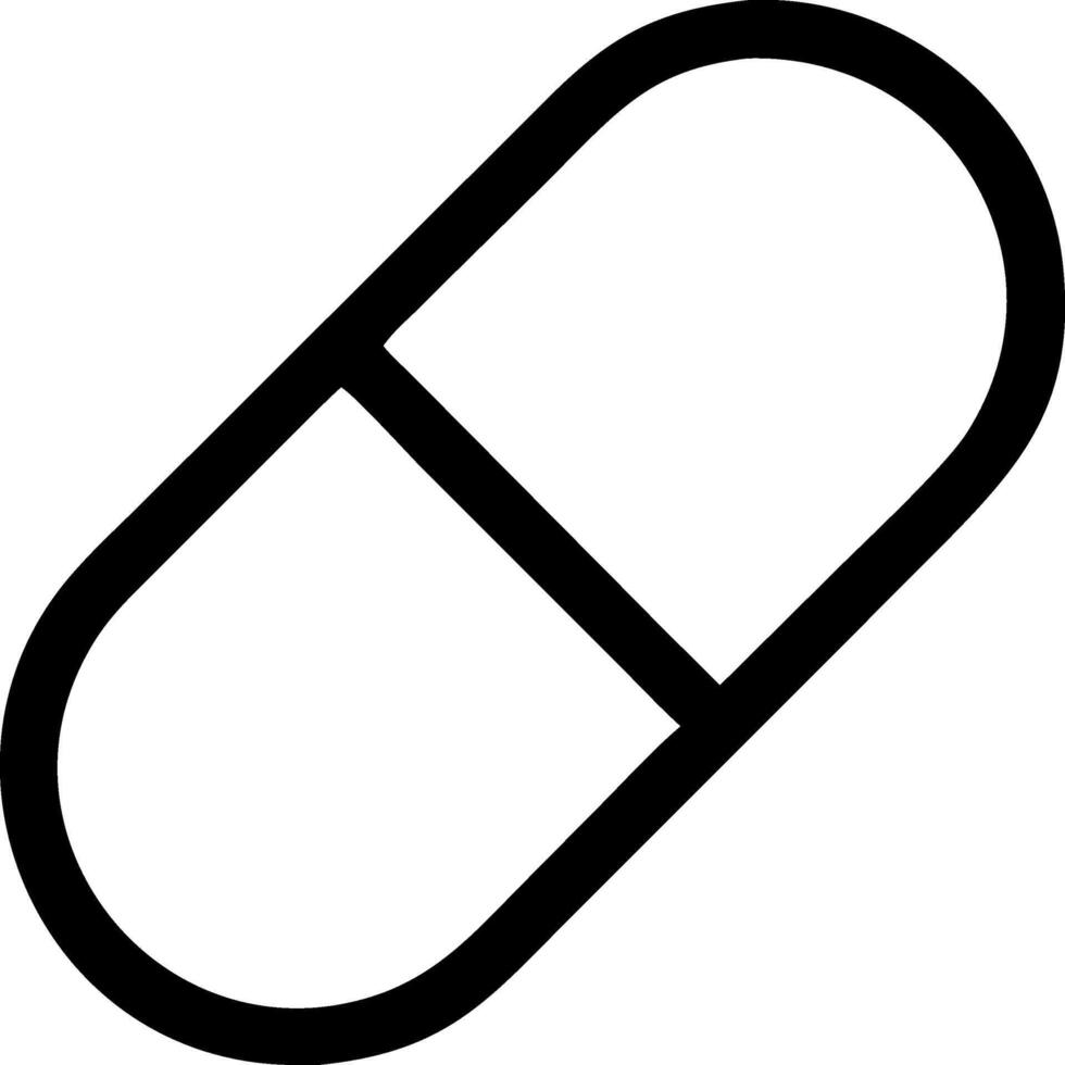 Basic Pill Symbol Collection vector