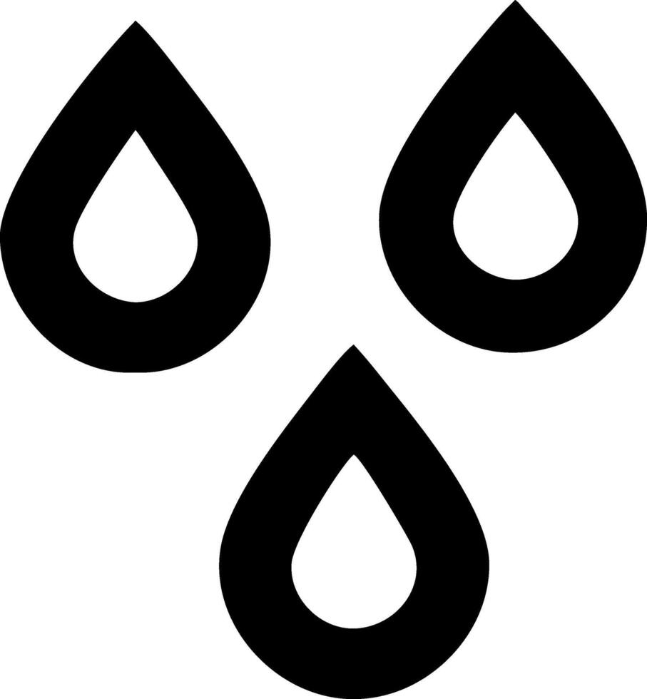 Water Droplets Raindrops Badge Designs vector