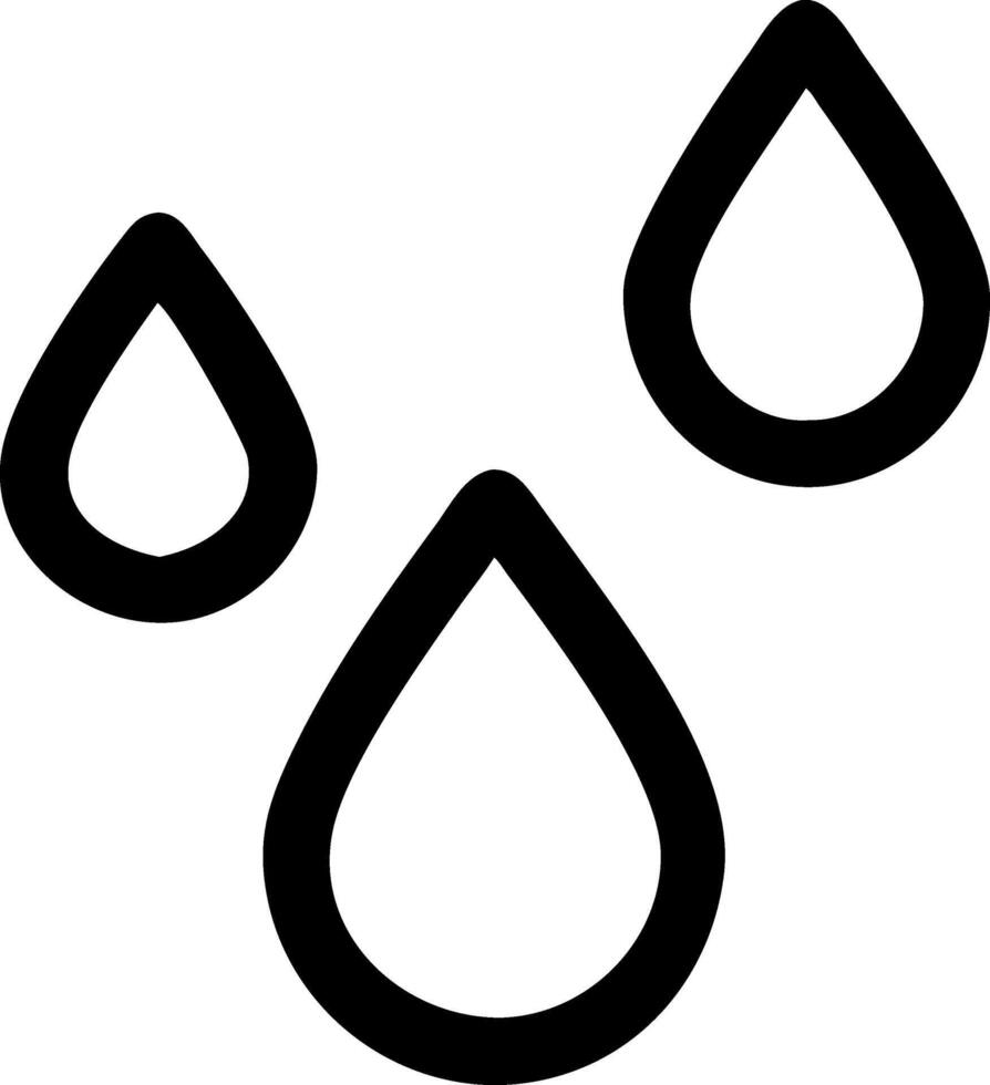 Elegant Raindrops Icon Collection vector