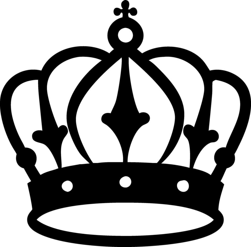 Ornate Regal Crown Badge Designs vector