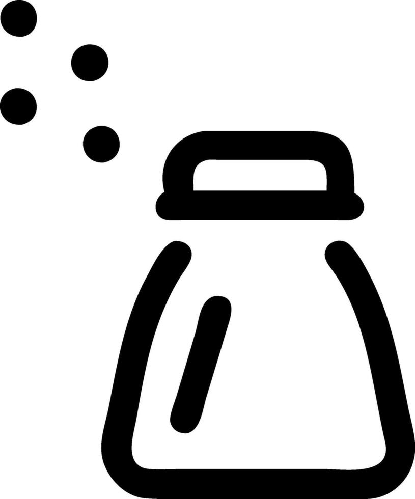 Salt Shaker Icon Set vector