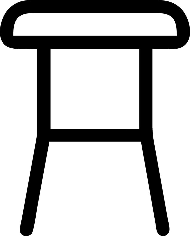 Simple Stool Icon Collection vector