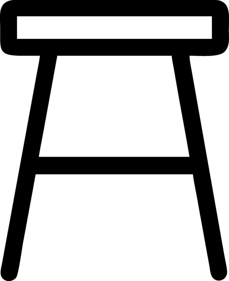 Minimalist Stool Symbol vector
