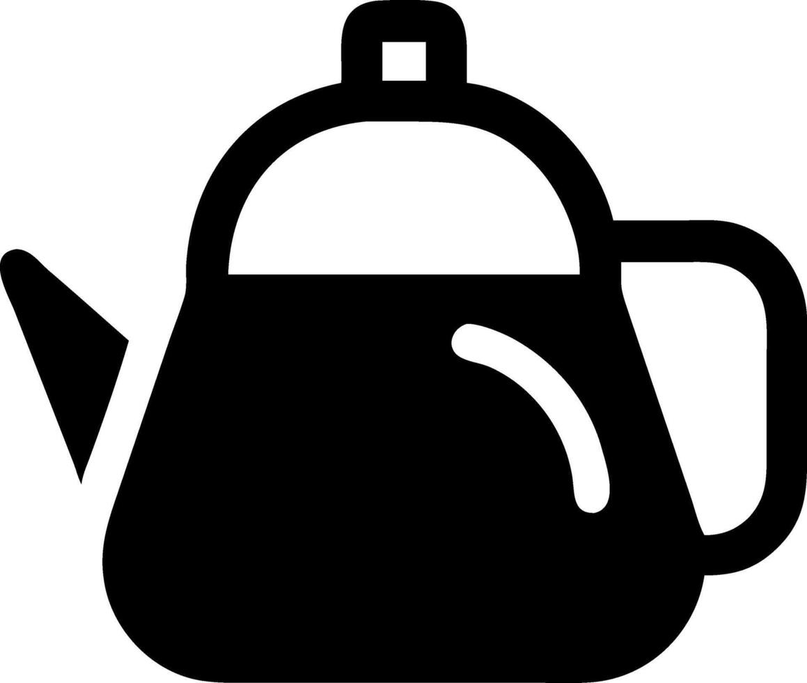 Minimalist Teapot Symbol Set vector
