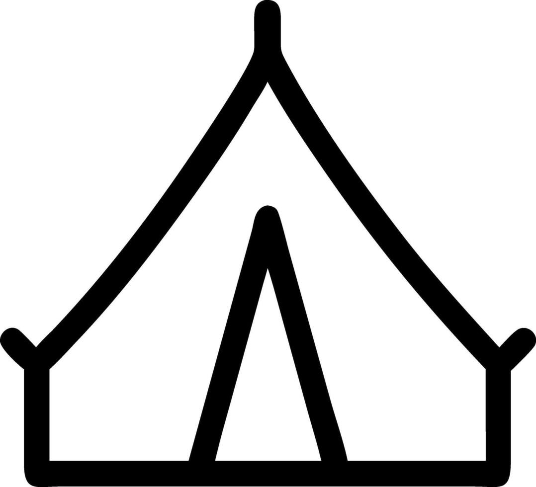 Modern Tent Emblem Set vector