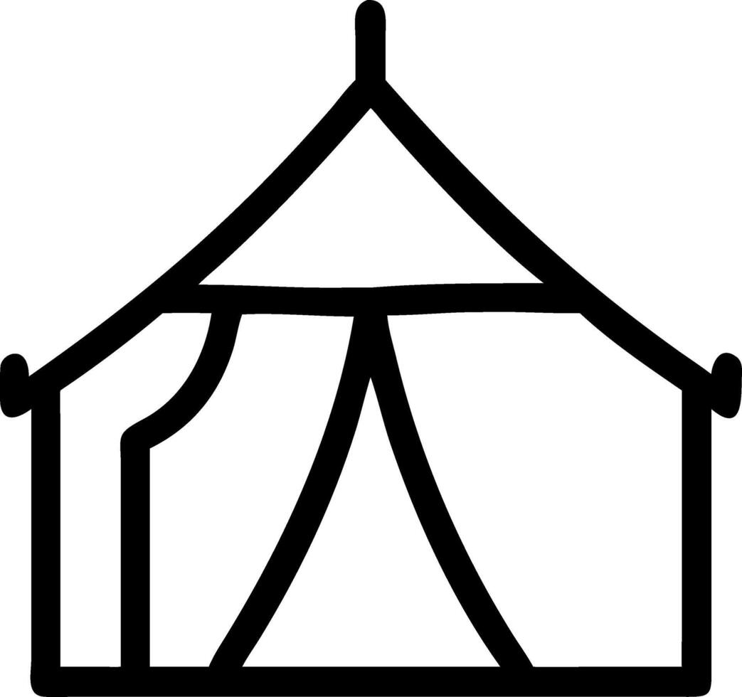 Classic Tent Icon Collection vector