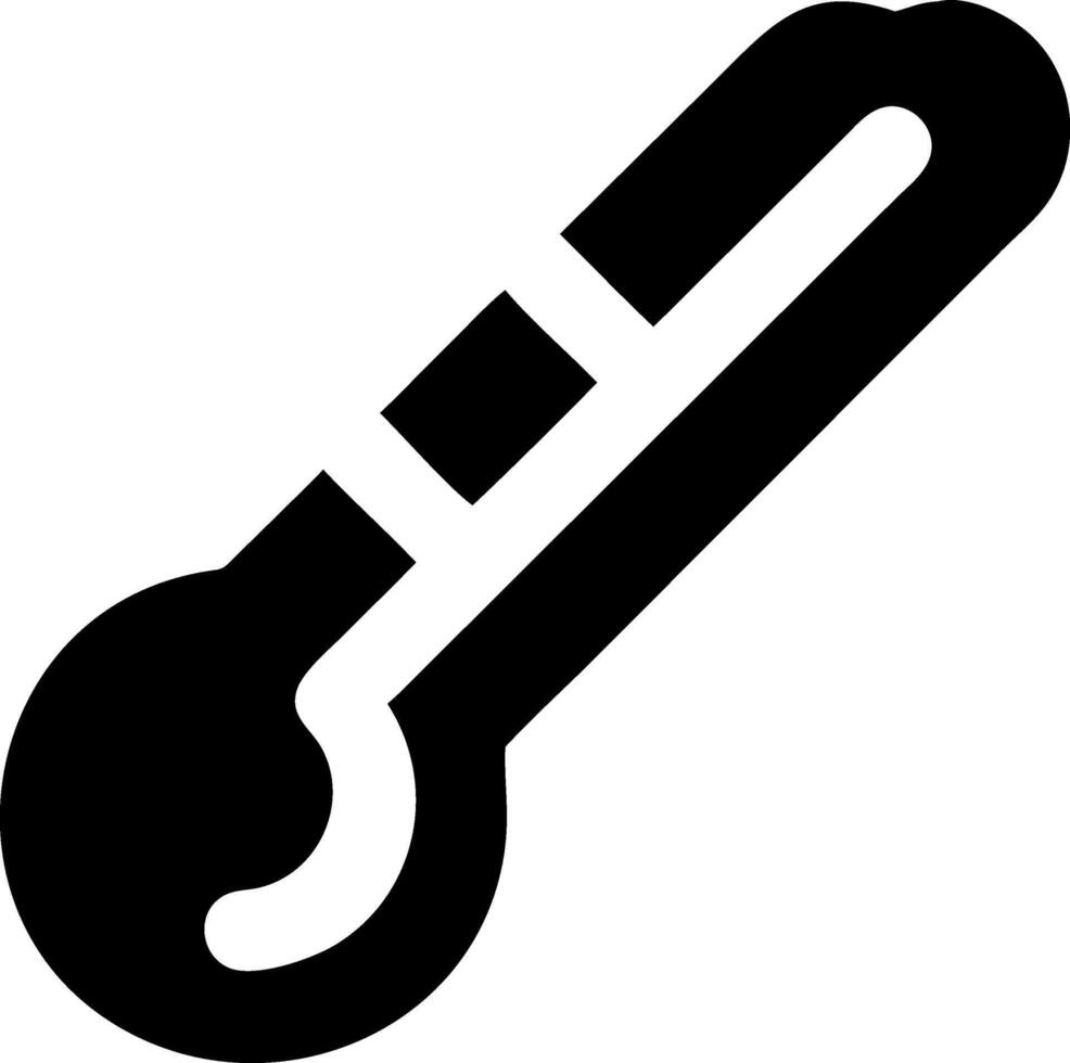Minimalist Thermometer Symbol Set vector
