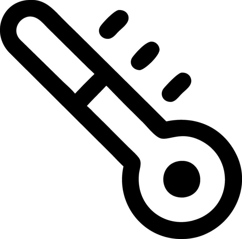 Modern Thermometer Icon Collection vector