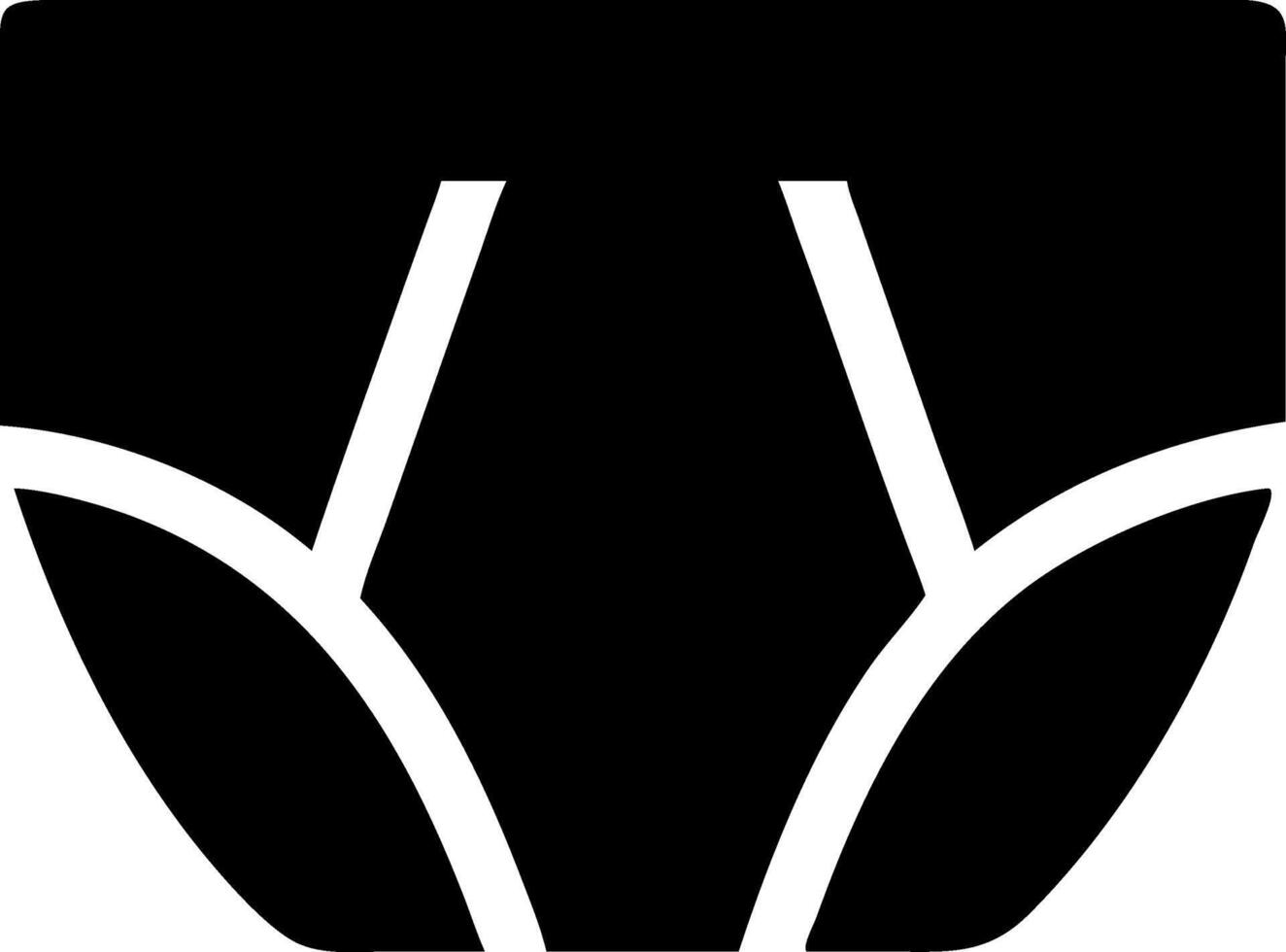 Minimalist Underpants Symbol Set vector