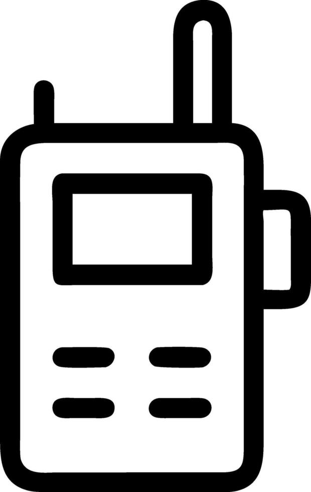 Vintage Walkie-Talkie Icon Designs vector