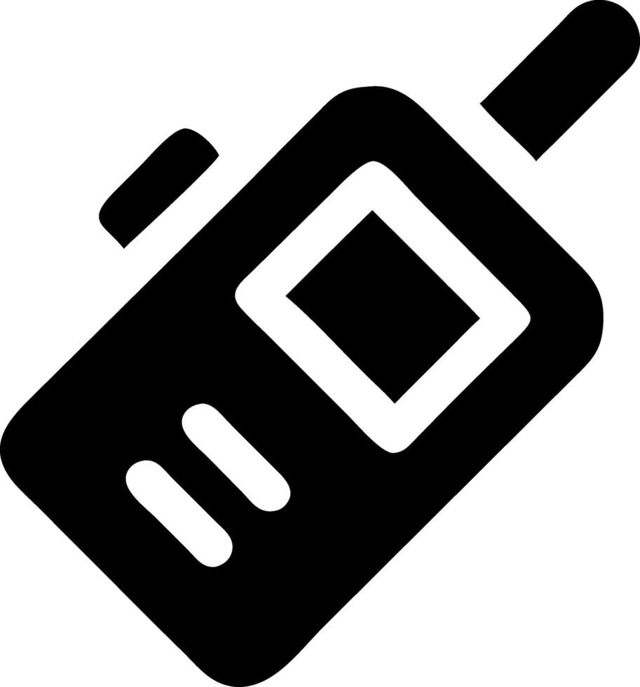 Portable Walkie-Talkie Symbol Collection vector