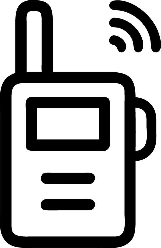 Modern Walkie-Talkie Symbol Set vector