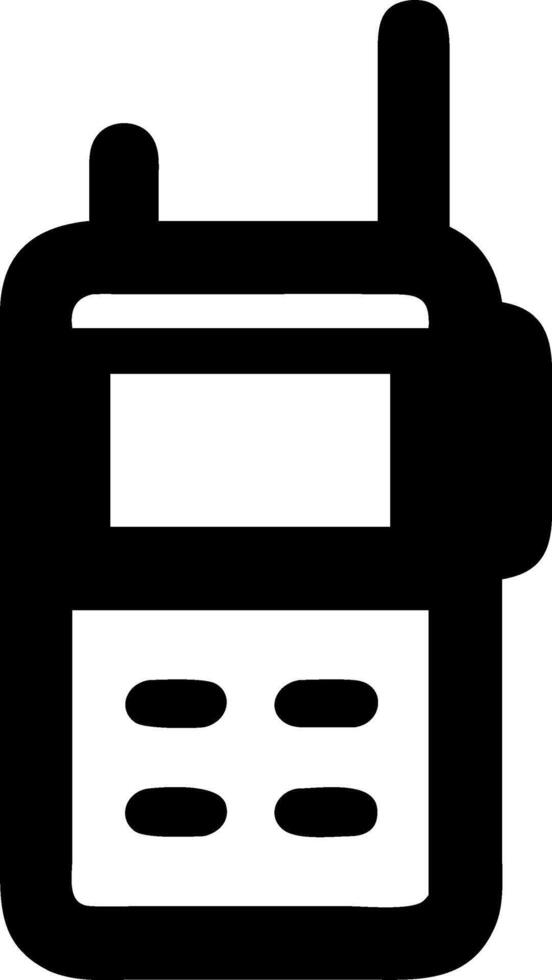 Classic Walkie-Talkie Icon Collection vector