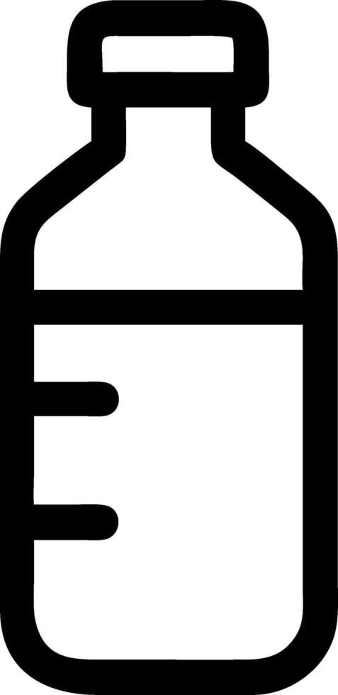 Minimalist Water Bottle Icon Collection vector
