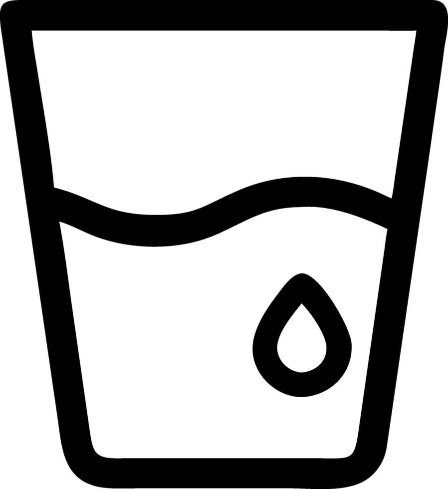 Transparent Water Glass Emblem Set vector