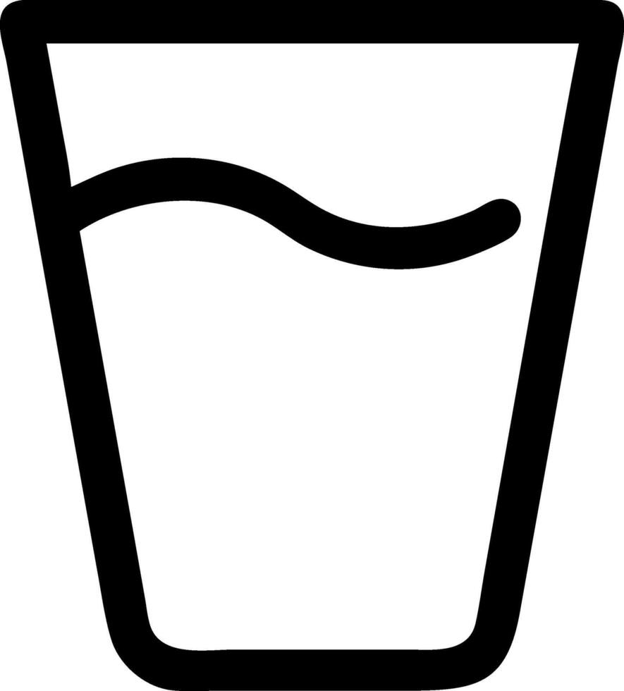 Artistic Water in Glass Icon Collection vector
