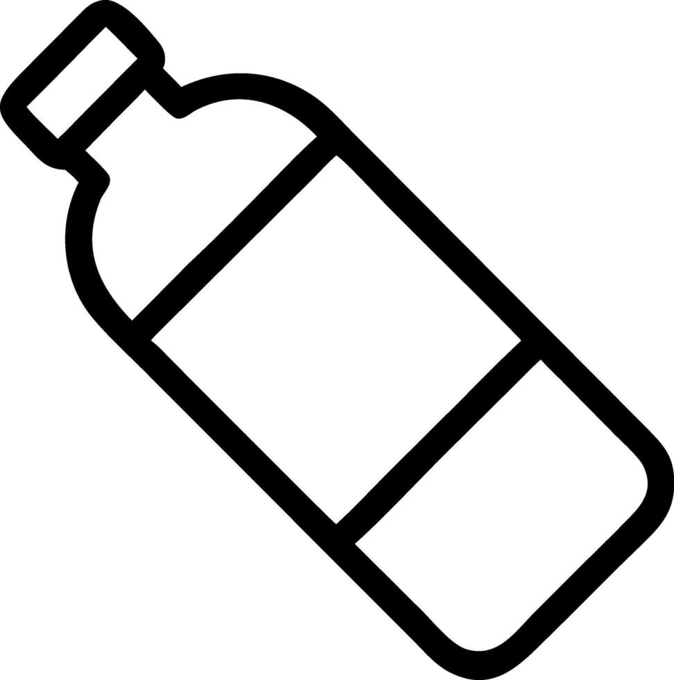 Modern Water Bottle Symbol Set vector