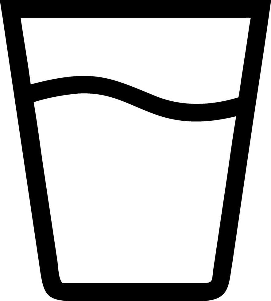 Fresh Water in Glass Symbol Pack vector