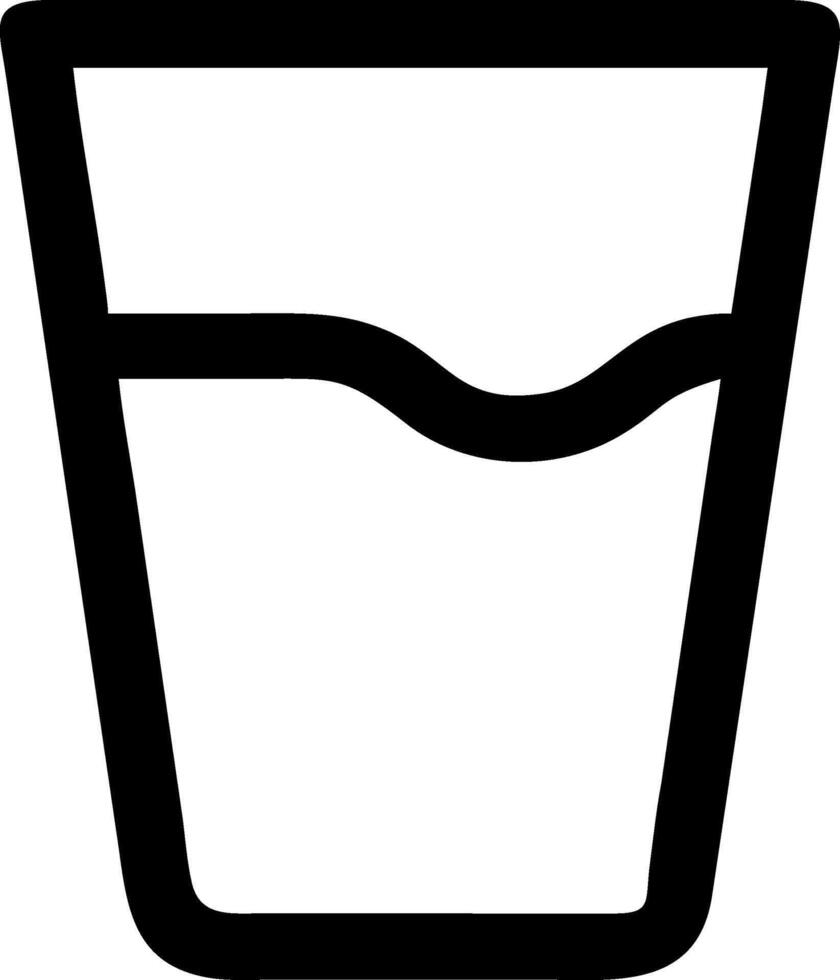 Hydration Water Glass Icon Set vector