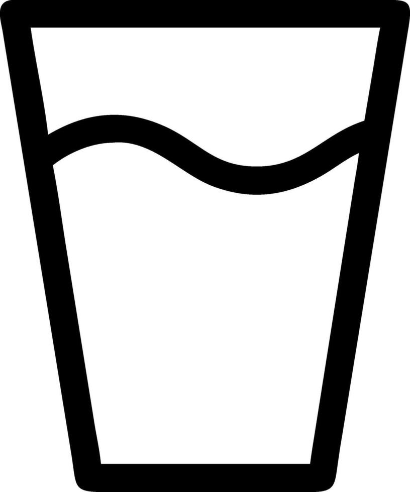 Modern Water in Glass Symbol Collection vector