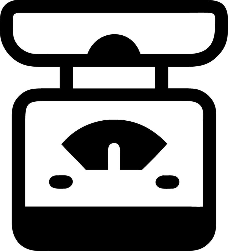 Modern Weighing Scales Symbol Collection vector