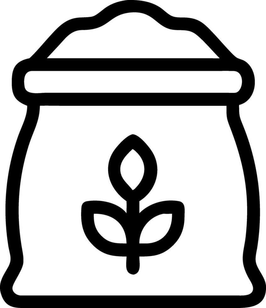 Essential Flour Bag Icon Designs vector