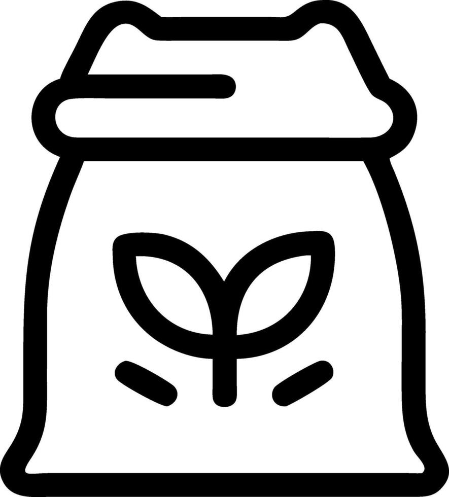 Baking Flour Bag Symbol Designs vector