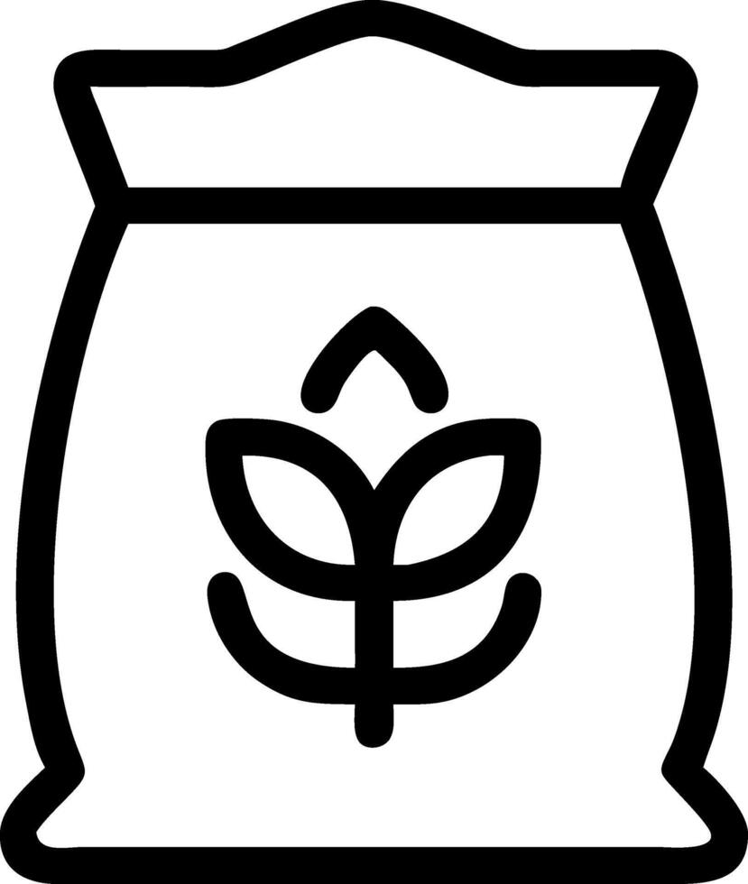 Fresh Flour Bag Icon Set vector