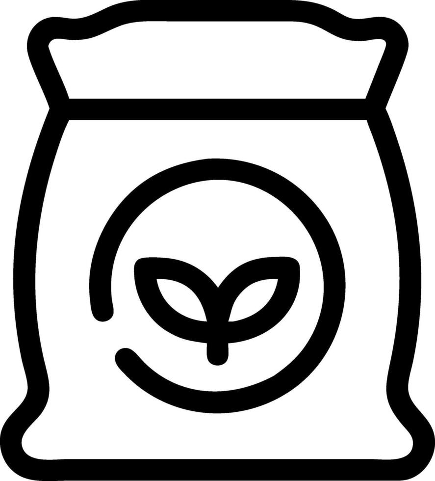 Classic Bag of Flour Icon Collection vector