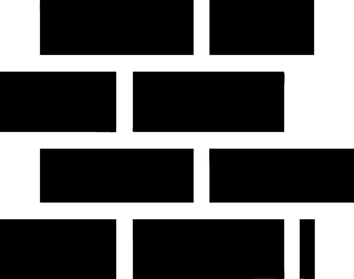Minimalist Brick Icon Collection vector