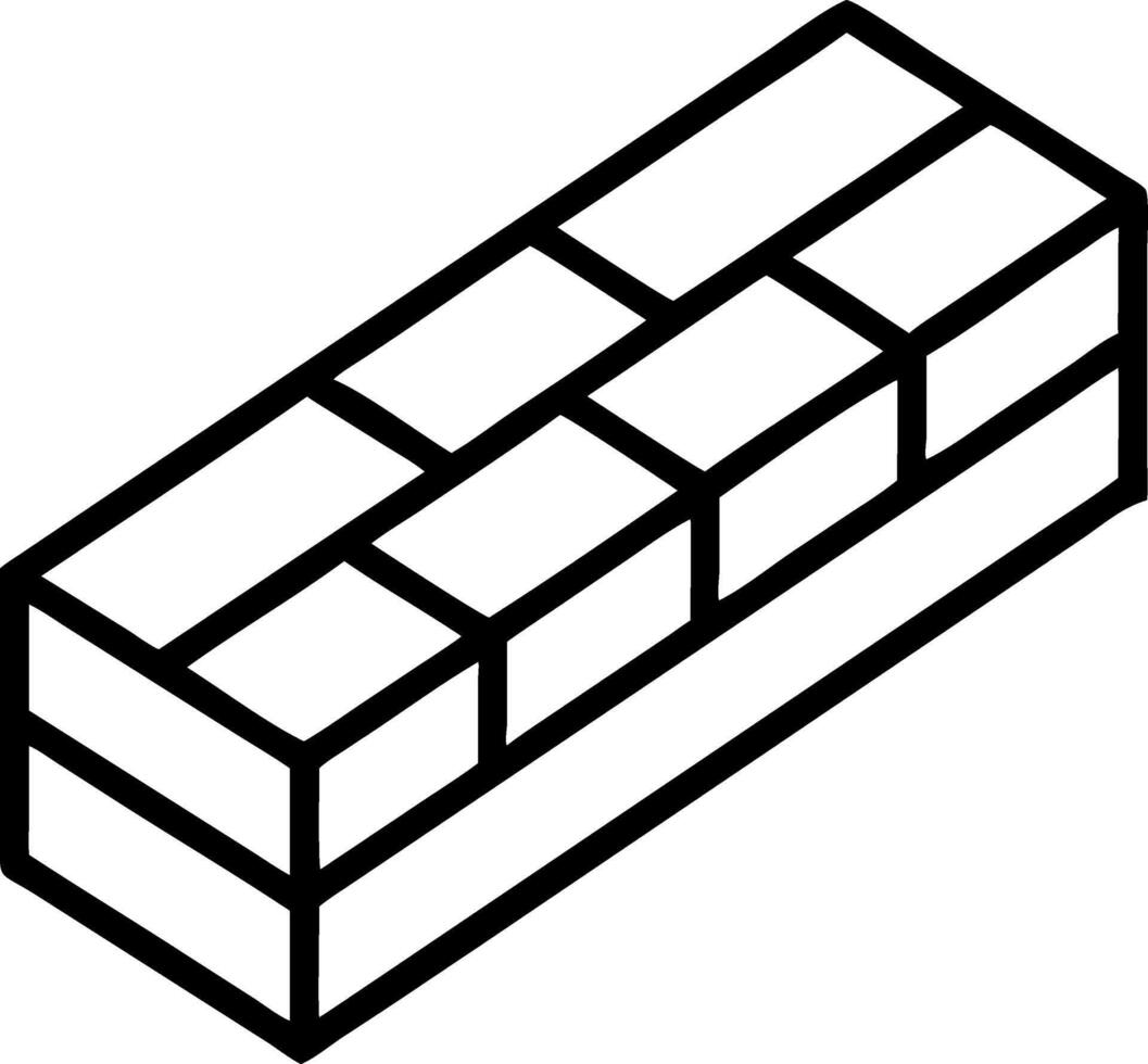 Construction Brick Symbol Set vector