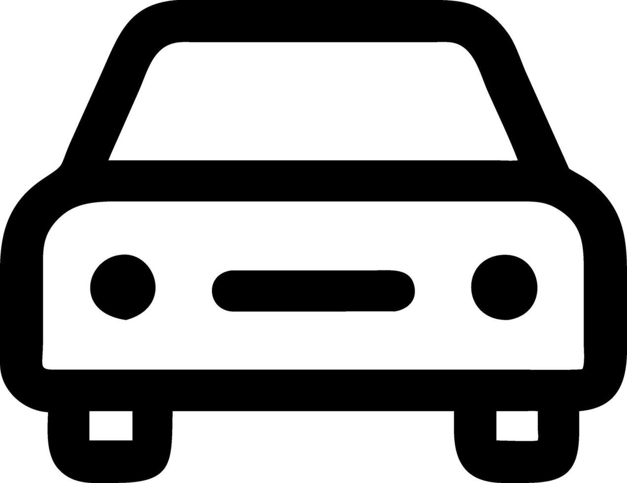 Simple Car Icon Collection vector