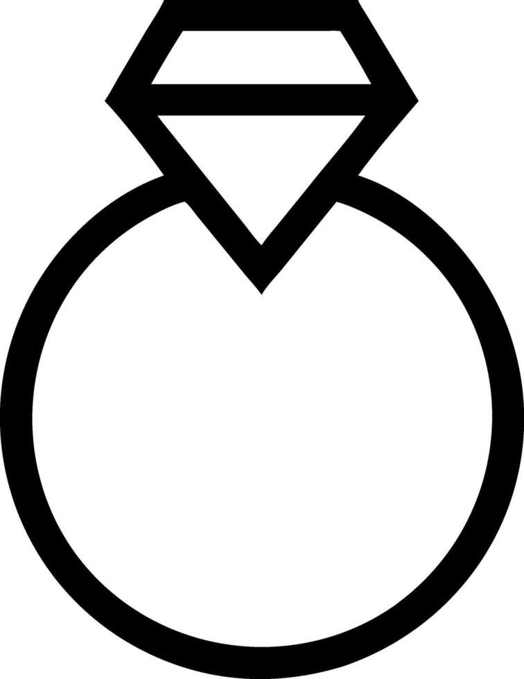 Elegant Engagement Ring Symbol Set vector
