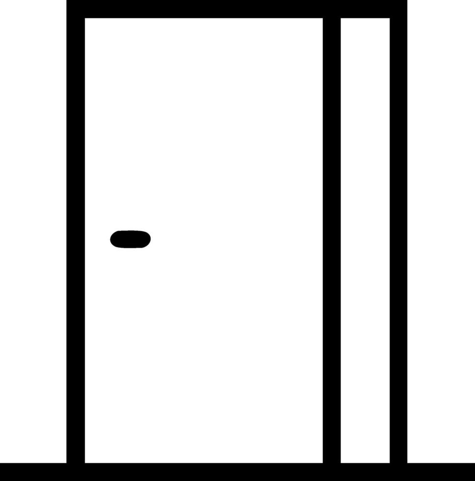 Simple Door Icon Collection vector