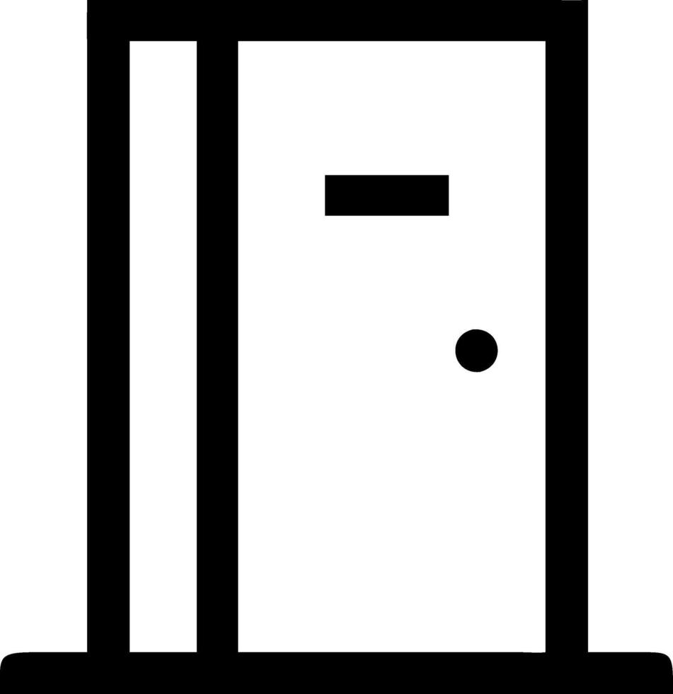 Elegant Door Icon Designs vector