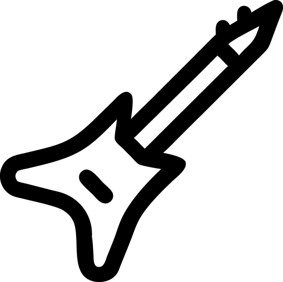 Creative Electric Guitar Symbol Collection vector