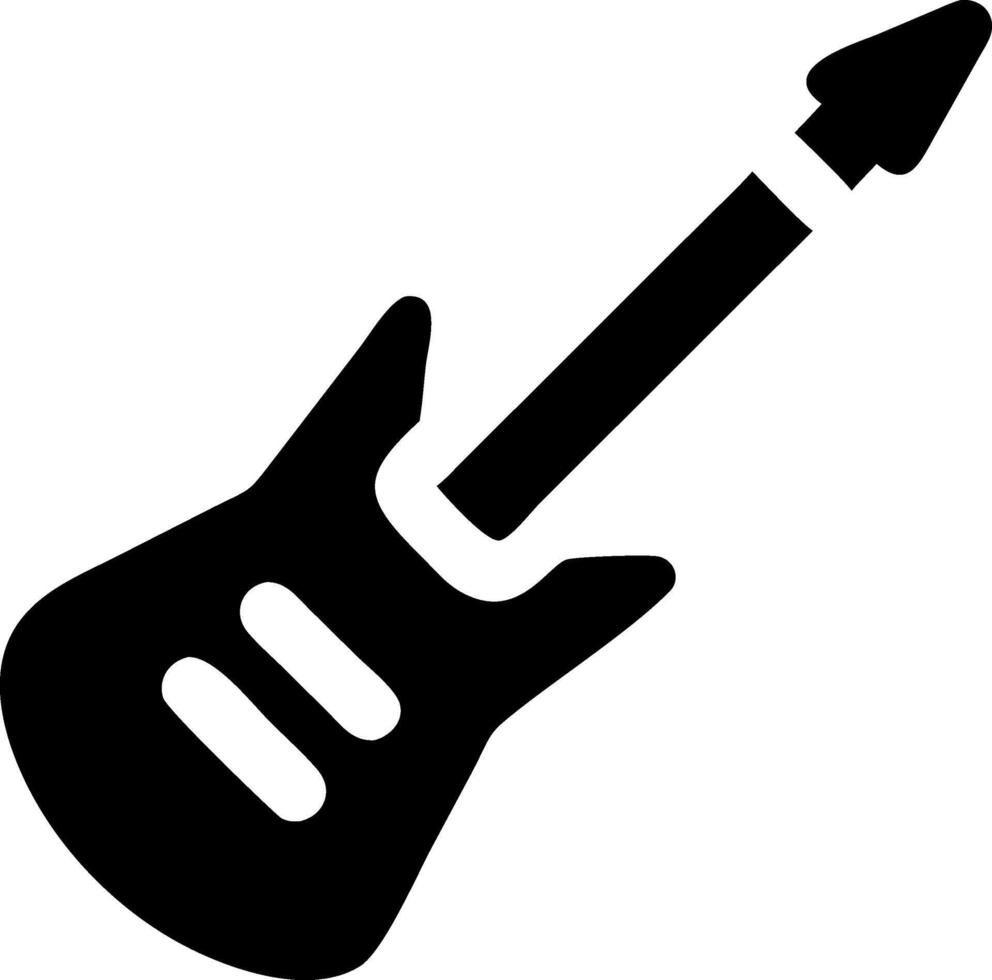 Musical Electric Guitar Badge Designs vector