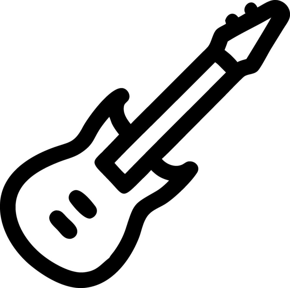 Bold Electric Guitar Emblem Pack vector