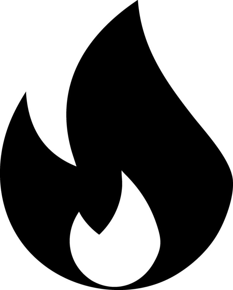 Simple Fire Icon Collection vector