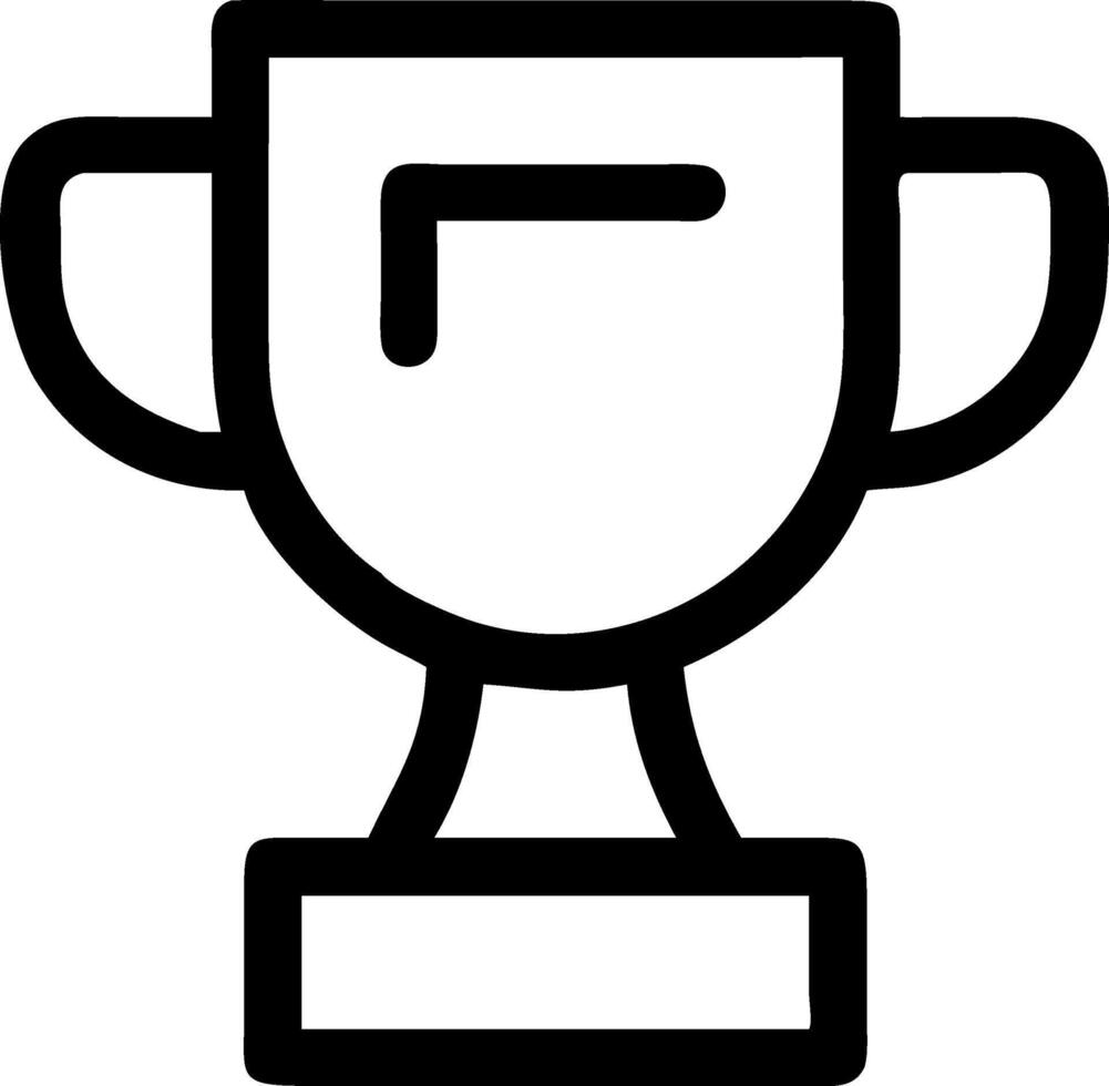 Winner Trophy Emblem Set vector