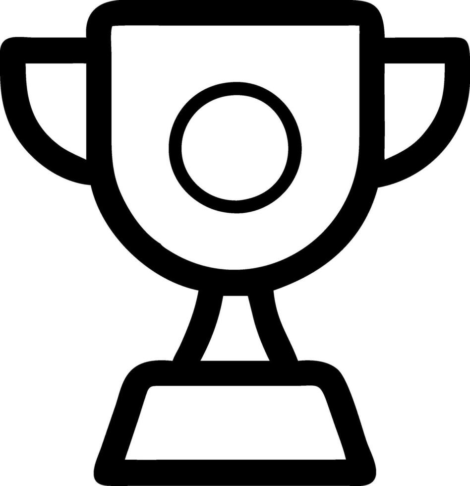 Creative Trophy Symbol Collection vector