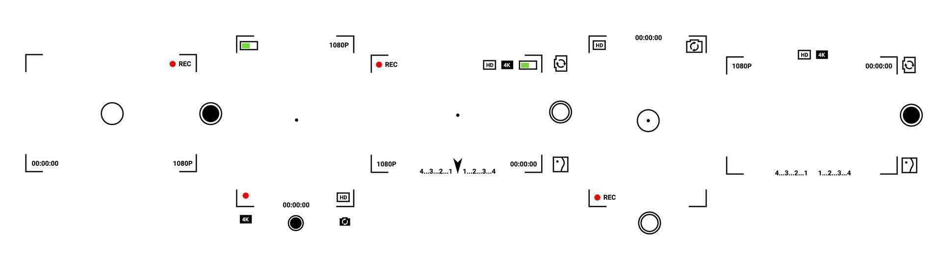Photo and app interface with adjustable settings. vector