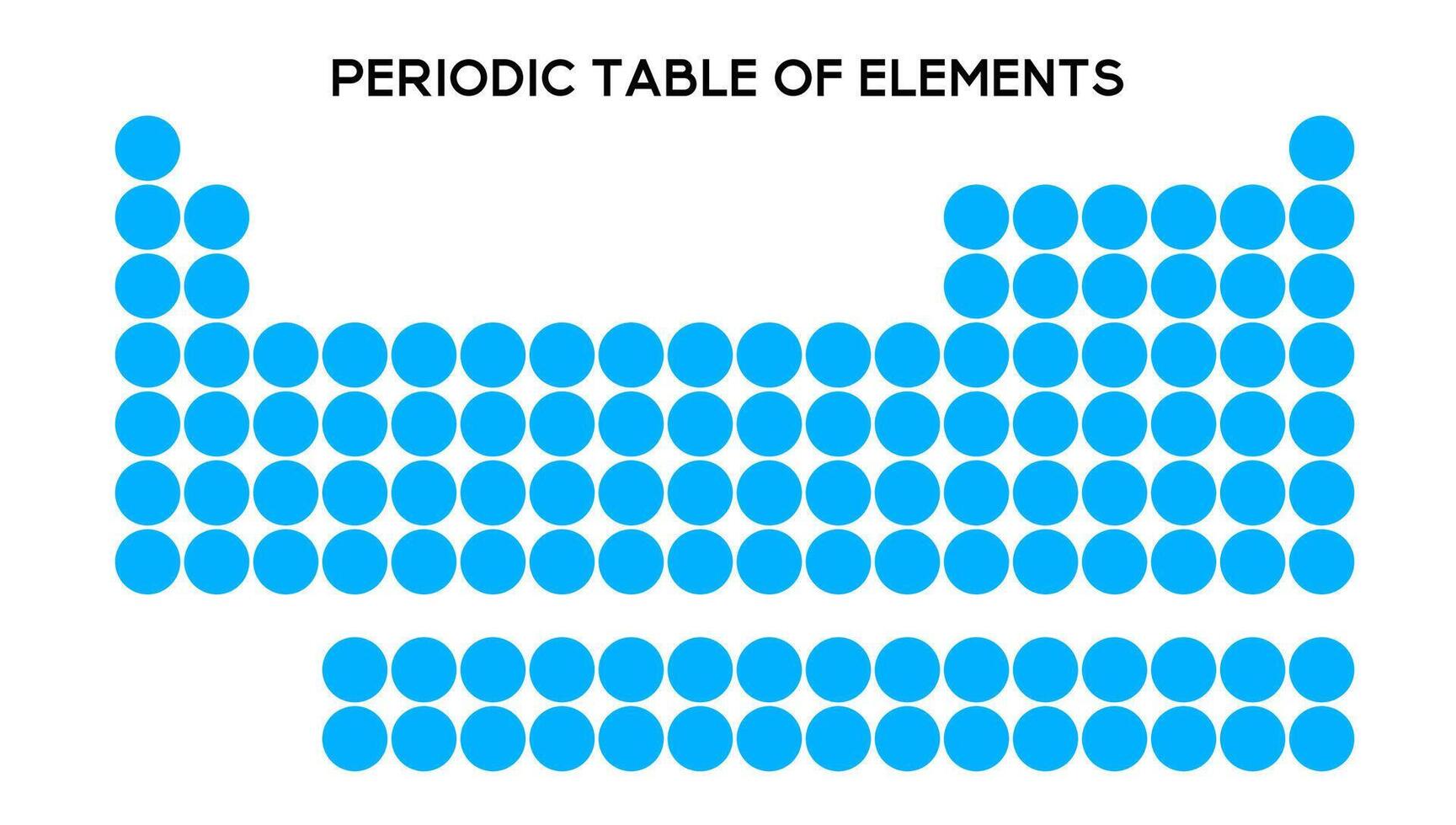Educational table with atomic and structural details. vector