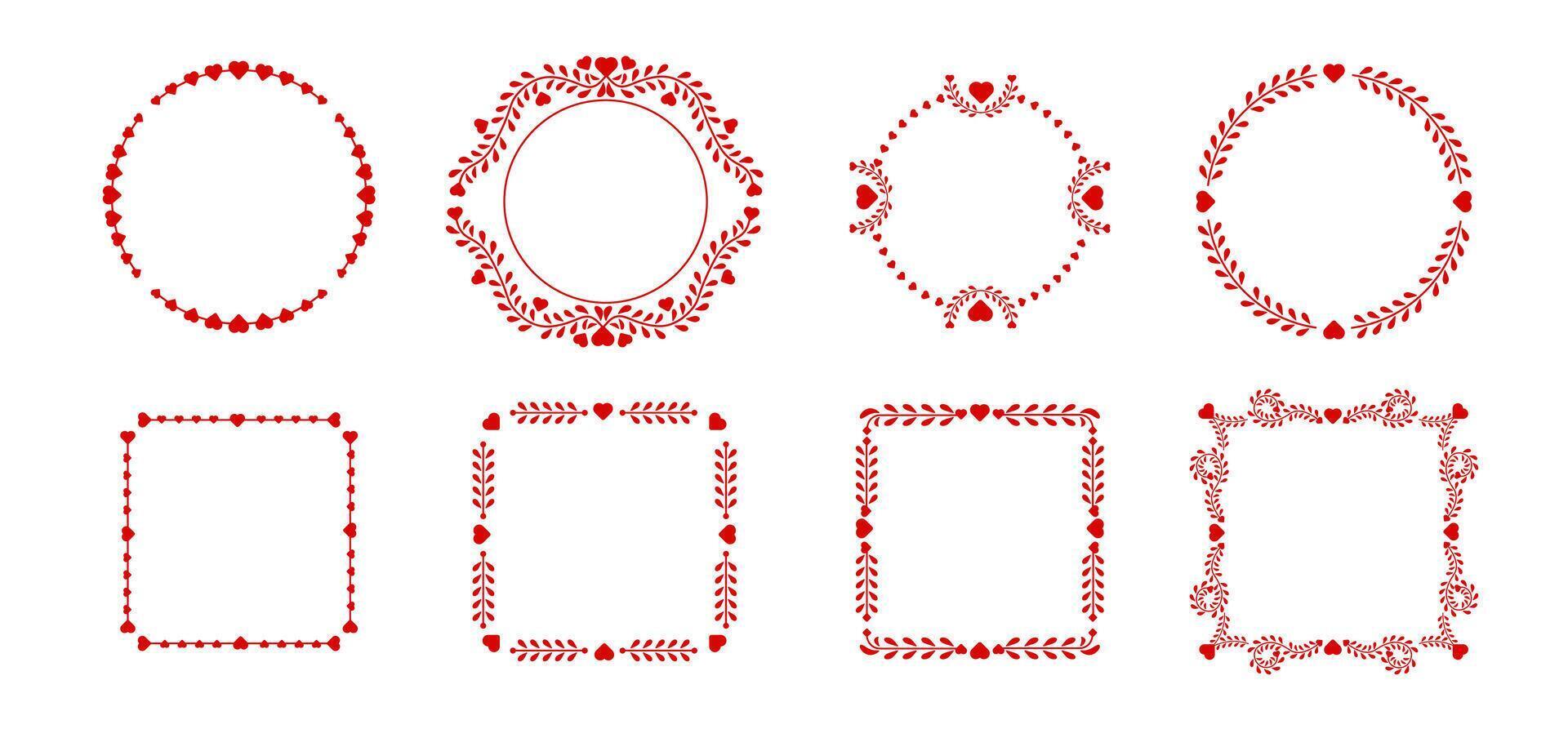 vintage love frame3 vector