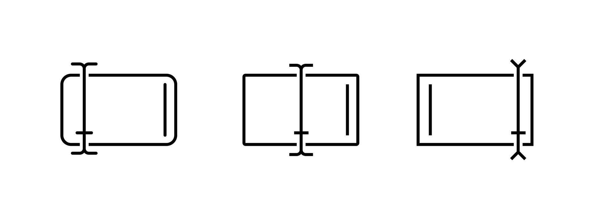 Cursor icon with paper frame for editing and input in UI design. vector