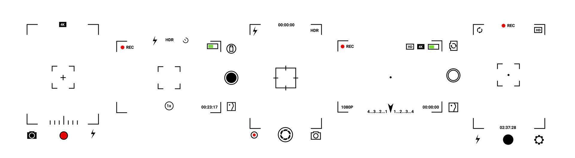 Photo and app with smart settings and easy controls. vector