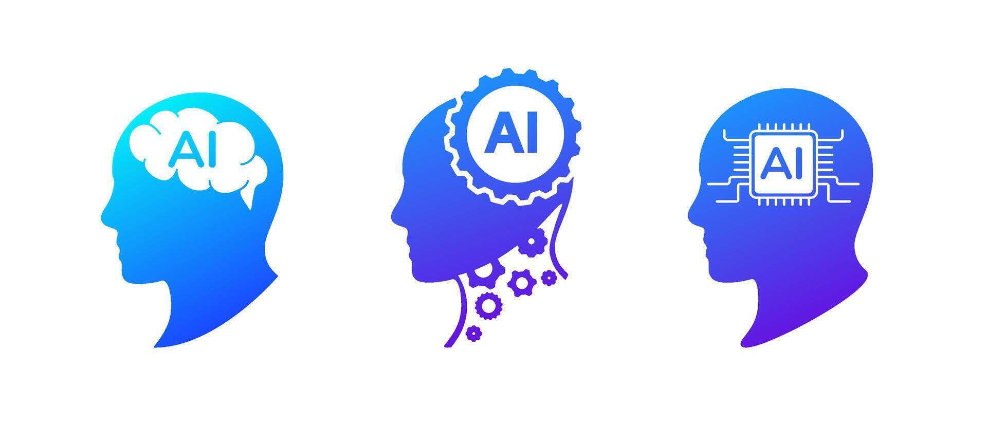 Fluid human head with colorful splashes for digital and trendy art. vector